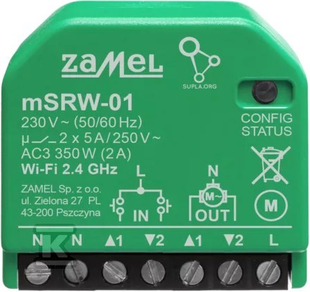 Sterownik rolet Wi-Fi Typ: Msrw-01 - SPL10000022